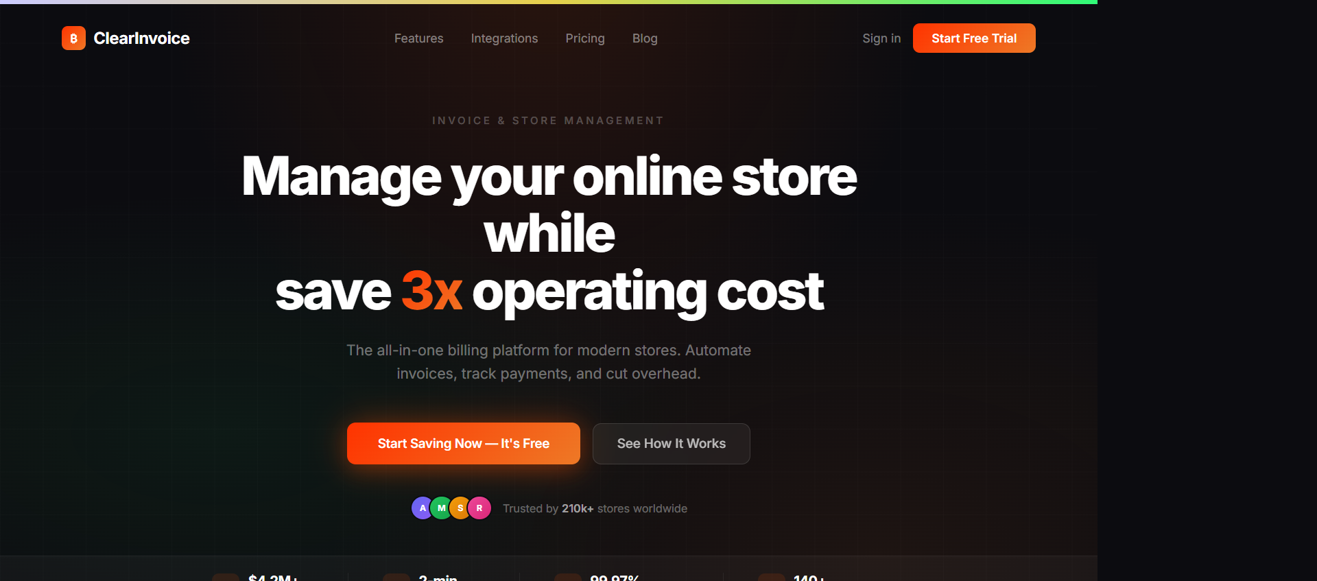 SaaS Hero , HLS Video, Gradient CTA Button with Glow, Social Proof Row